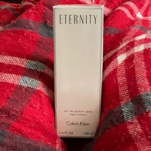 Calvin Klein ETERNITY  EAU de PARFUME 3.4 fl oz SEALED IN PLASTIC WRAP IN BOX